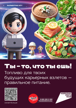 Плакат &amp;quot;Ты то, что ты ешь&amp;quot;